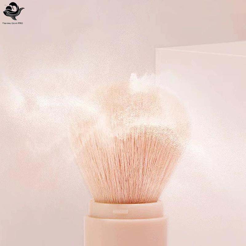 PFG 4 Em 1 Pincéis De Maquiagem Para Viagem Conjunto Retrátil Kabuki E 3 Pequenos Olhos Com Bistles Macios Pequeno Portá