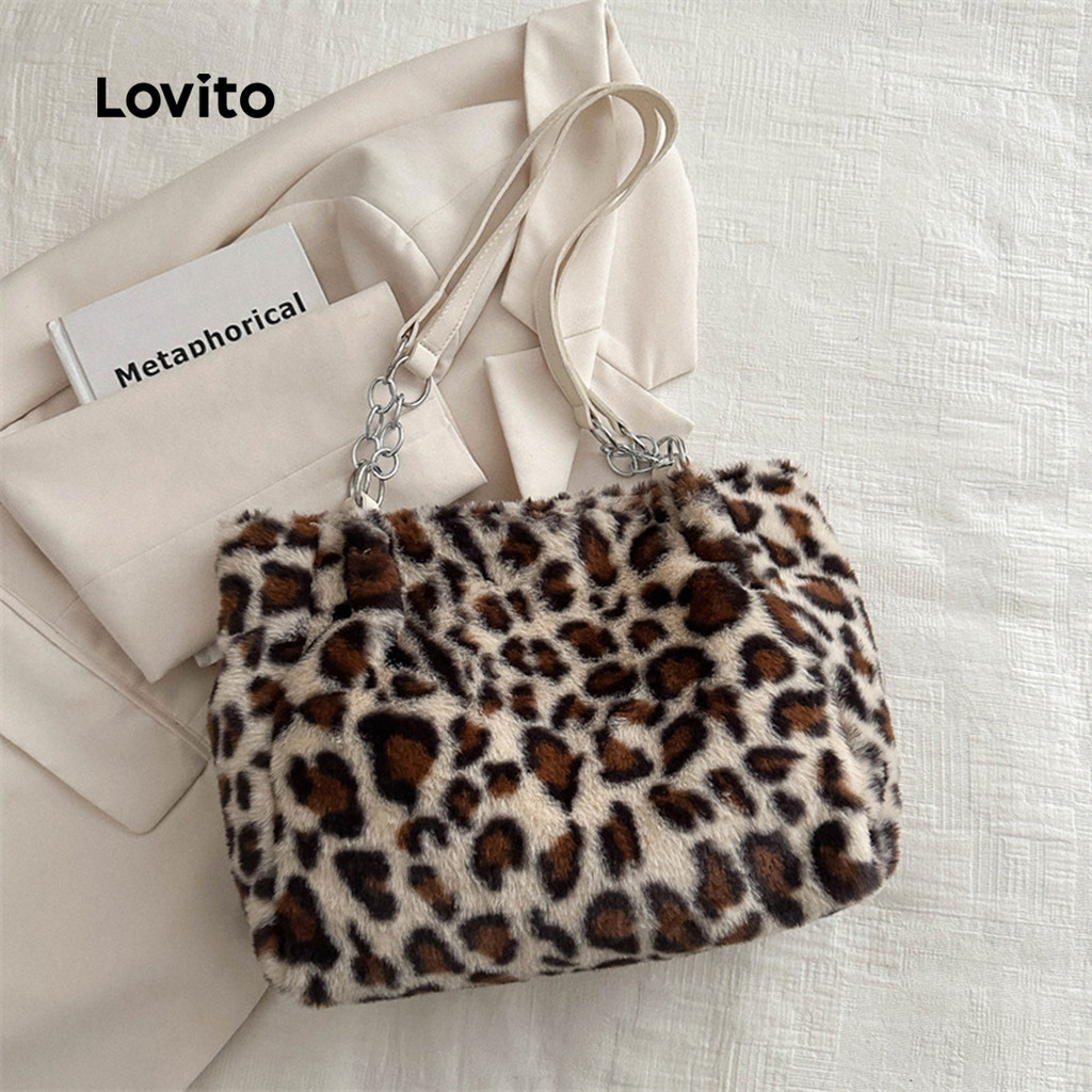 Lovito  Bolsa de Ombro Feminina Colorblock Casual LFA107016 em Oferta na Shopee