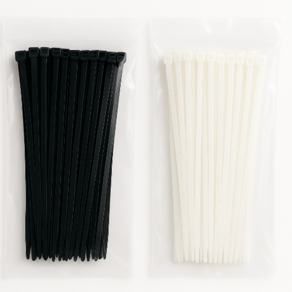 Kit 50 Abraçadeira Nylon 45cm x 6,5mm Enforca Gato Fita Nylon Preta Fixador Cabo Organizador