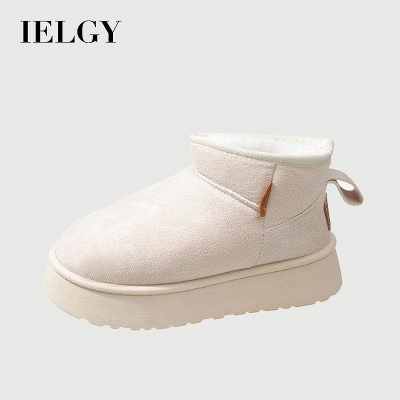 IELGY 2026 Sapatos De Algodão Com Plataforma Forrada E Espessada Para Mulheres B