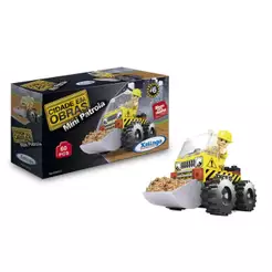 Brinquedo Infantil Blocos de montar Cidade em Obras Mini Patrola 60 Peças Xalingo - 02654
