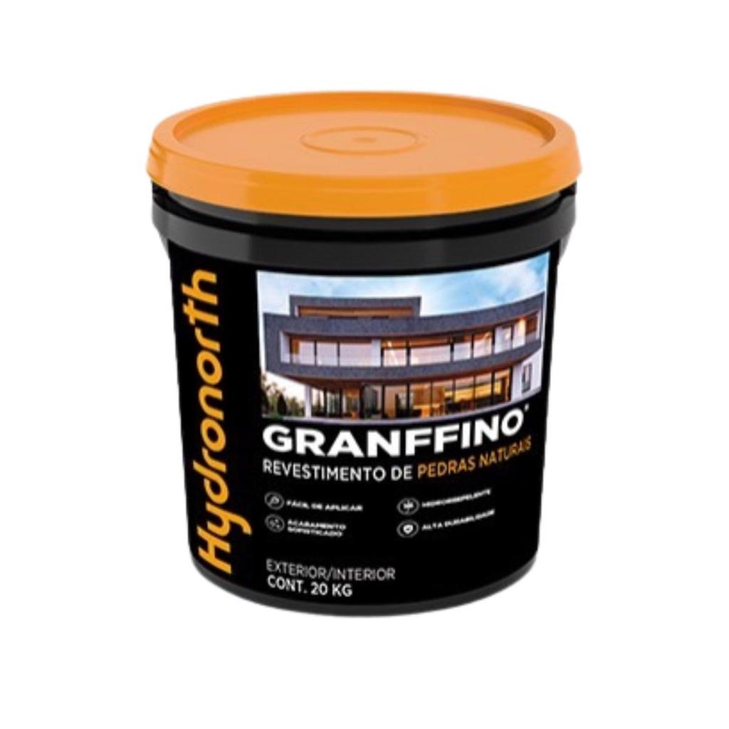 Granffino Pedras Naturais Cinza Escuro Balde 20kg Hydronorth