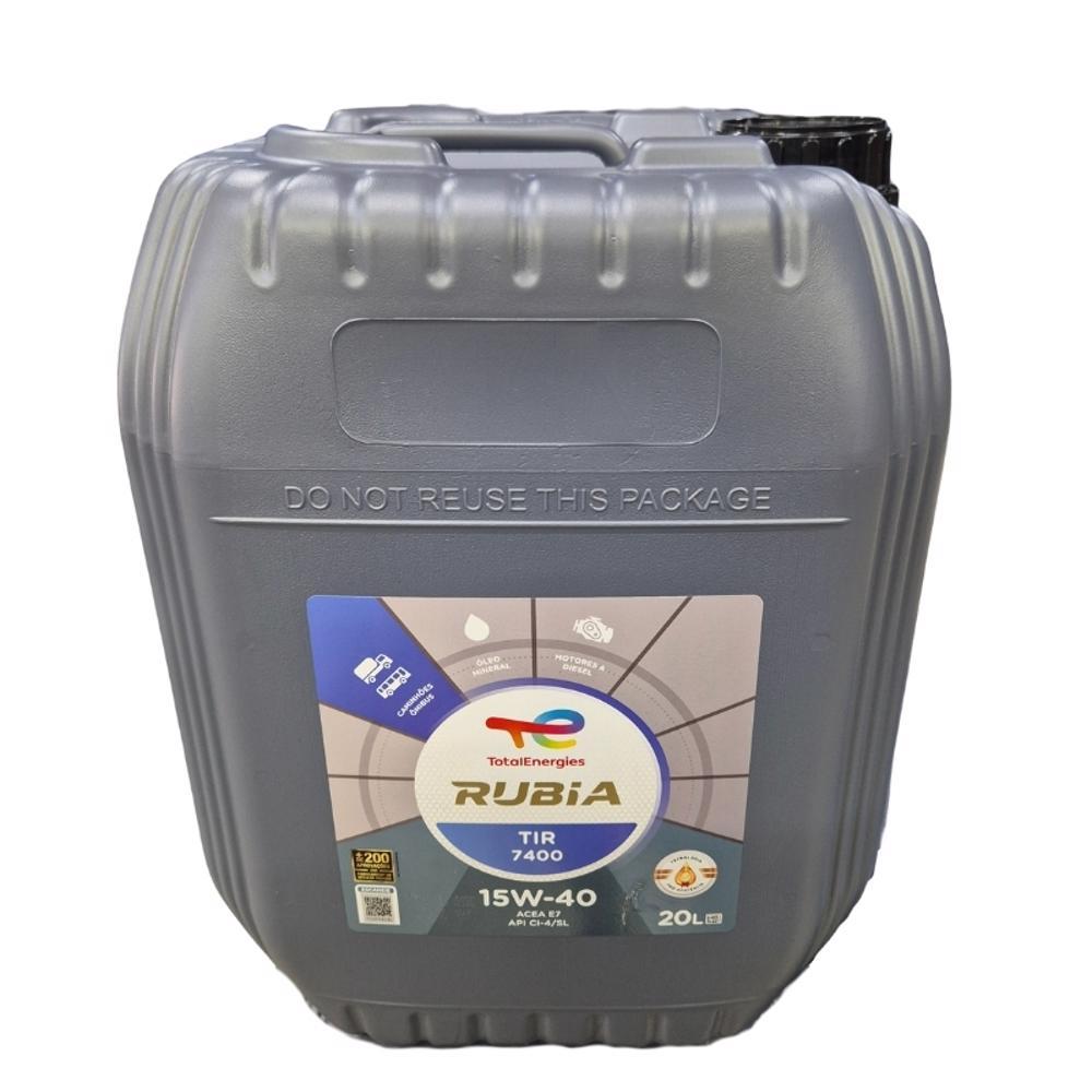 OLEO MOTOR TOTAL ENERGIES 15W40 RUBIA TIR 7400 20 LITROS