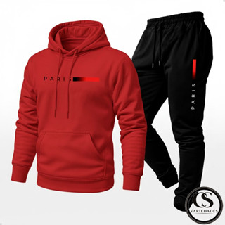 Conjunto Moletom Unissex Estampado Paris Calça e Blusa Com Capuz Bolso Blusa Canguru Unissex Diversas cores em Oferta na Shopee