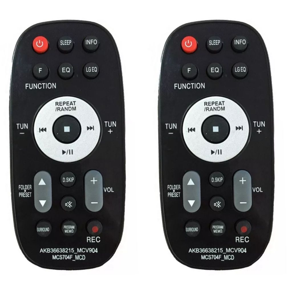 2 Controle Compatível Micro System Som LG Akb36638215 — R$ 25,50 em Shopee