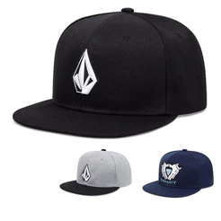Chapéu Hip Hop Novo Estilo Diamante Bordado Simples Vento De Beisebol Moda Série Fria Botão Ajustável Aba Plana