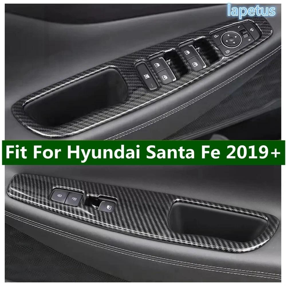 Acessórios Automotivos Adequados Para Hyundai Santa Fe 2019-2023 Capa Guarnição Da Porta Interna Janela Vidro Interrupto