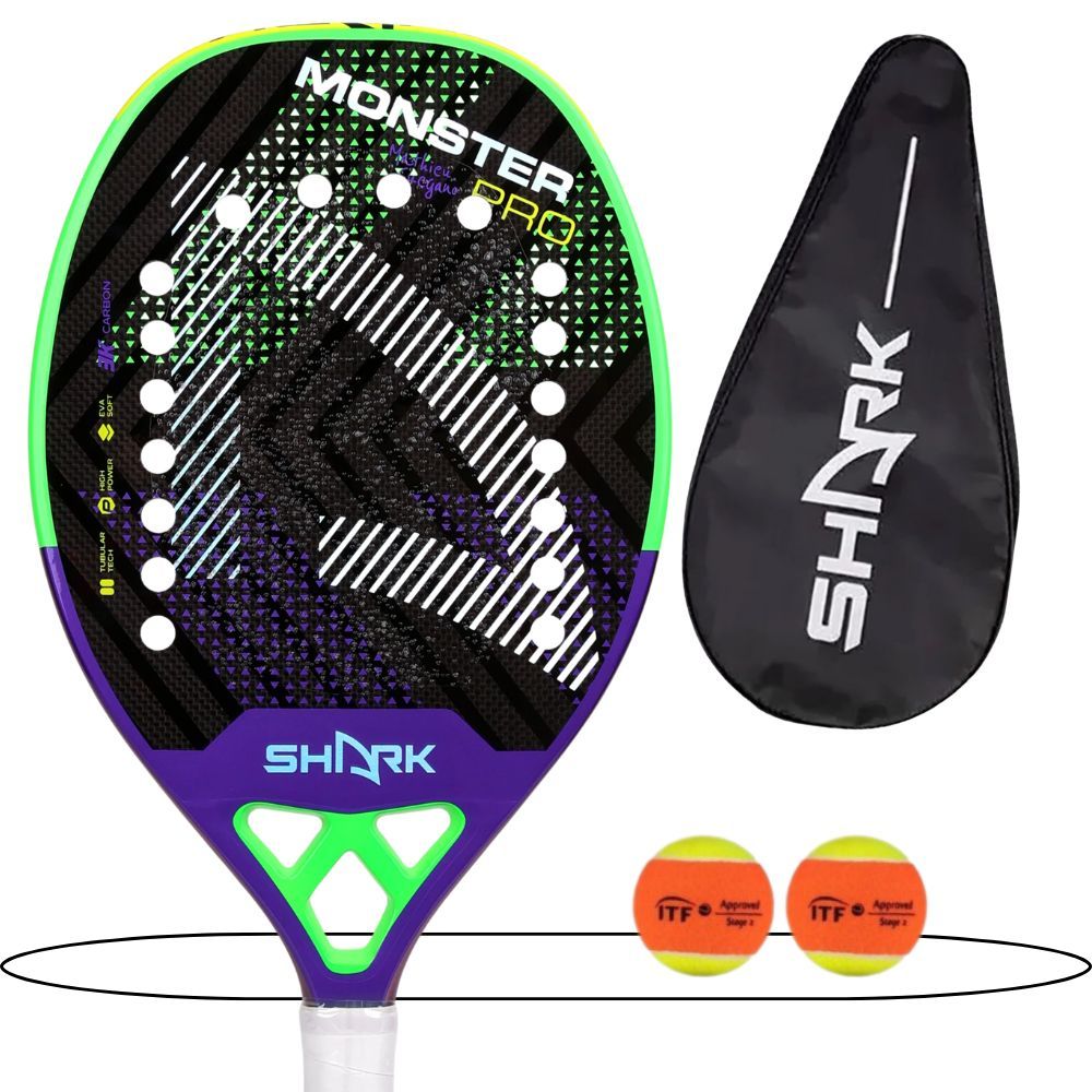 Raquete de Beach Tennis Shark Monster Pro