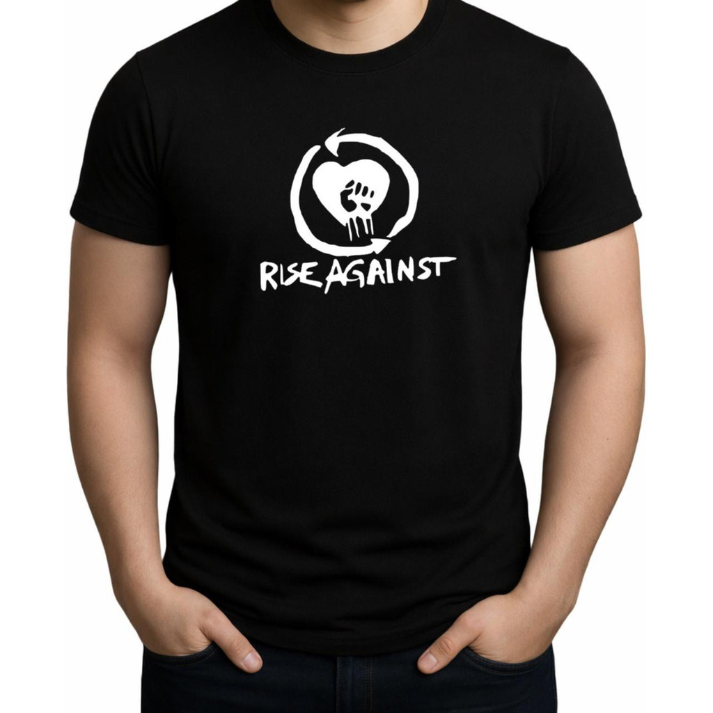 Camisa 100% Algodão Rock Rise Against Blusa Camiseta Banda