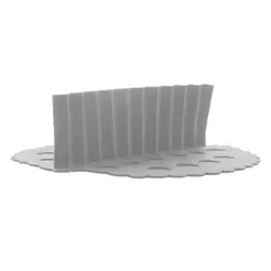 Tapete Protetor Lyor de Silicone para Air Fryer Cinza 18cm