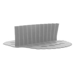 Tapete Protetor Lyor de Silicone para Air Fryer Cinza 18cm