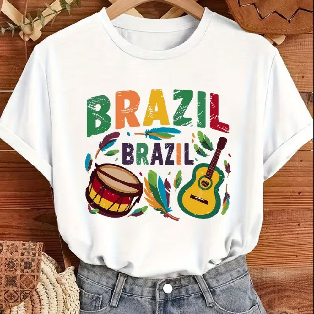 01 Camiseta Masculina Brasil Copa do Mundo 2026 Algodão Leve Envio Rápido