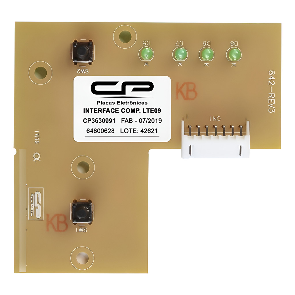 Placa Interface Compatível Lavadora Eletrolux Lte09 64500189