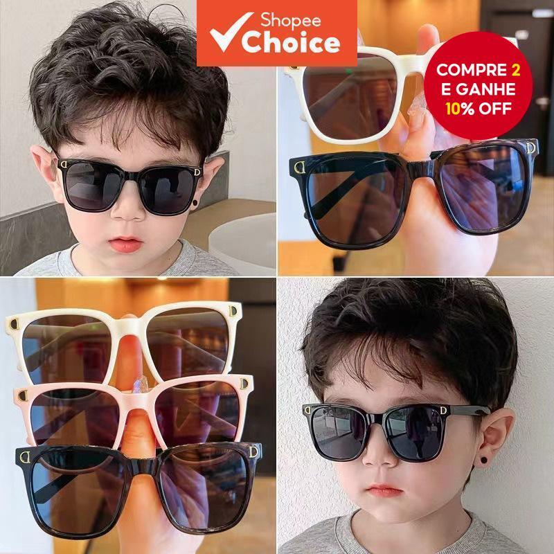 Óculos De Armação Quadrada Infantil , Sol De Personalidade Da Moda Para Bebês , Meninos E Meninas