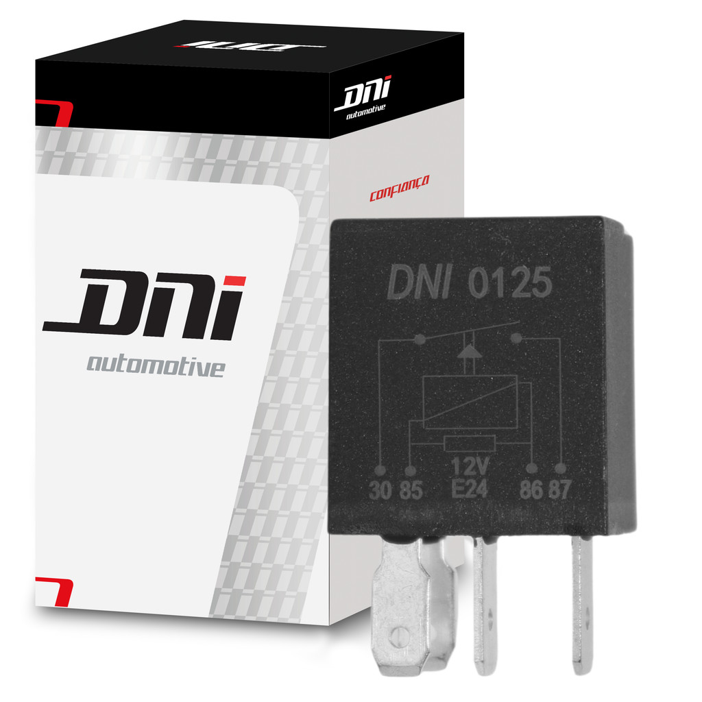 Míni Relé Auxiliar - 12V - 40A - DNI 0125 em Oferta na Shopee