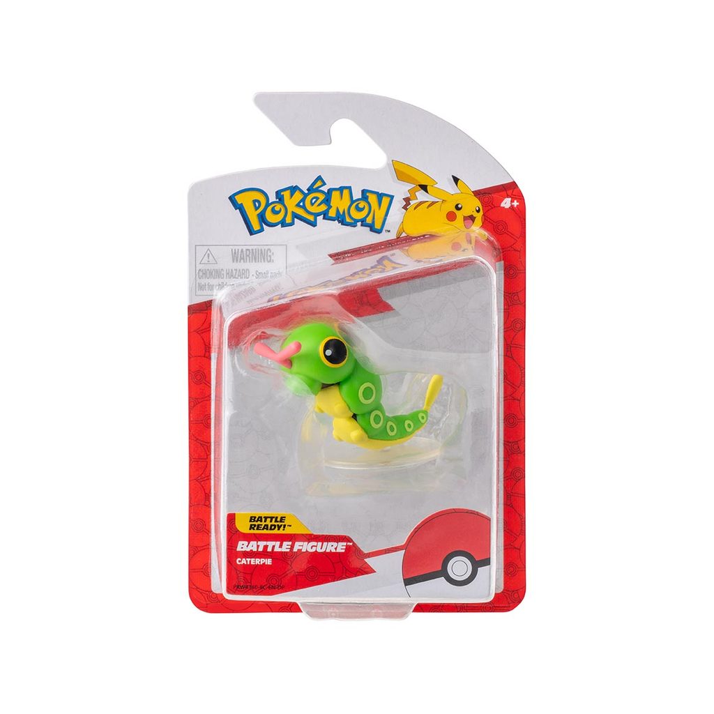 Boneco De Batalha Caterpie  De 4Cm - Pokémon em Oferta na Shopee