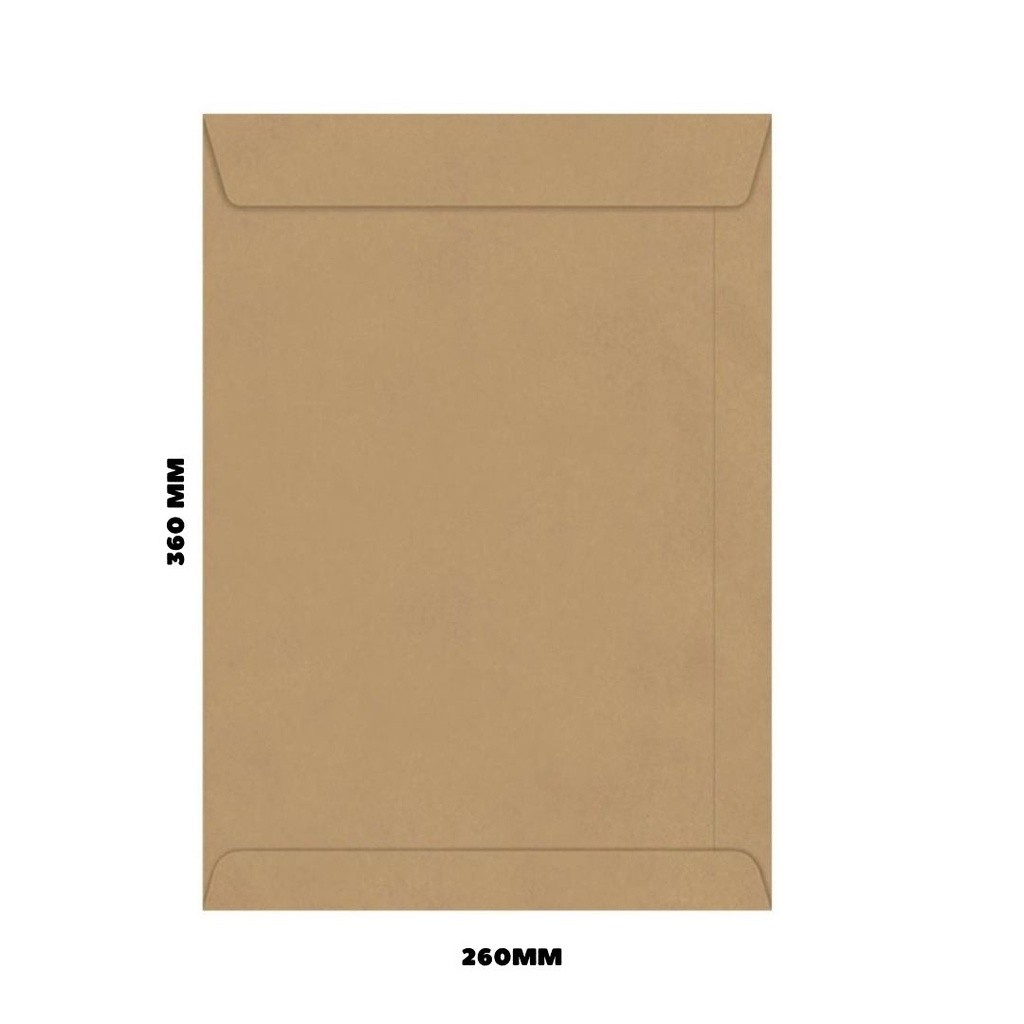 Kit Envelope Saco Kraft Ouro Branco 10 Unidades 260x360mm 80g - Foroni — imagem 2 de 2