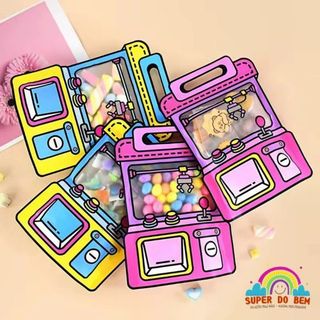 Saquinho Zip Lock Máquina Garra 24X18cm | Lembrancinha para Festa | Embalagem Criativa para Presente