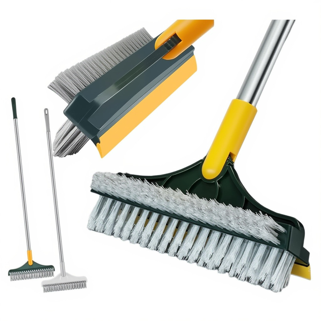 Vassoura Mágica 3 em 1 Esfregão Com Rodo Limpeza Pesada Piso Banheiro Rejunte Azulejo Limpa baú em Oferta na Shopee