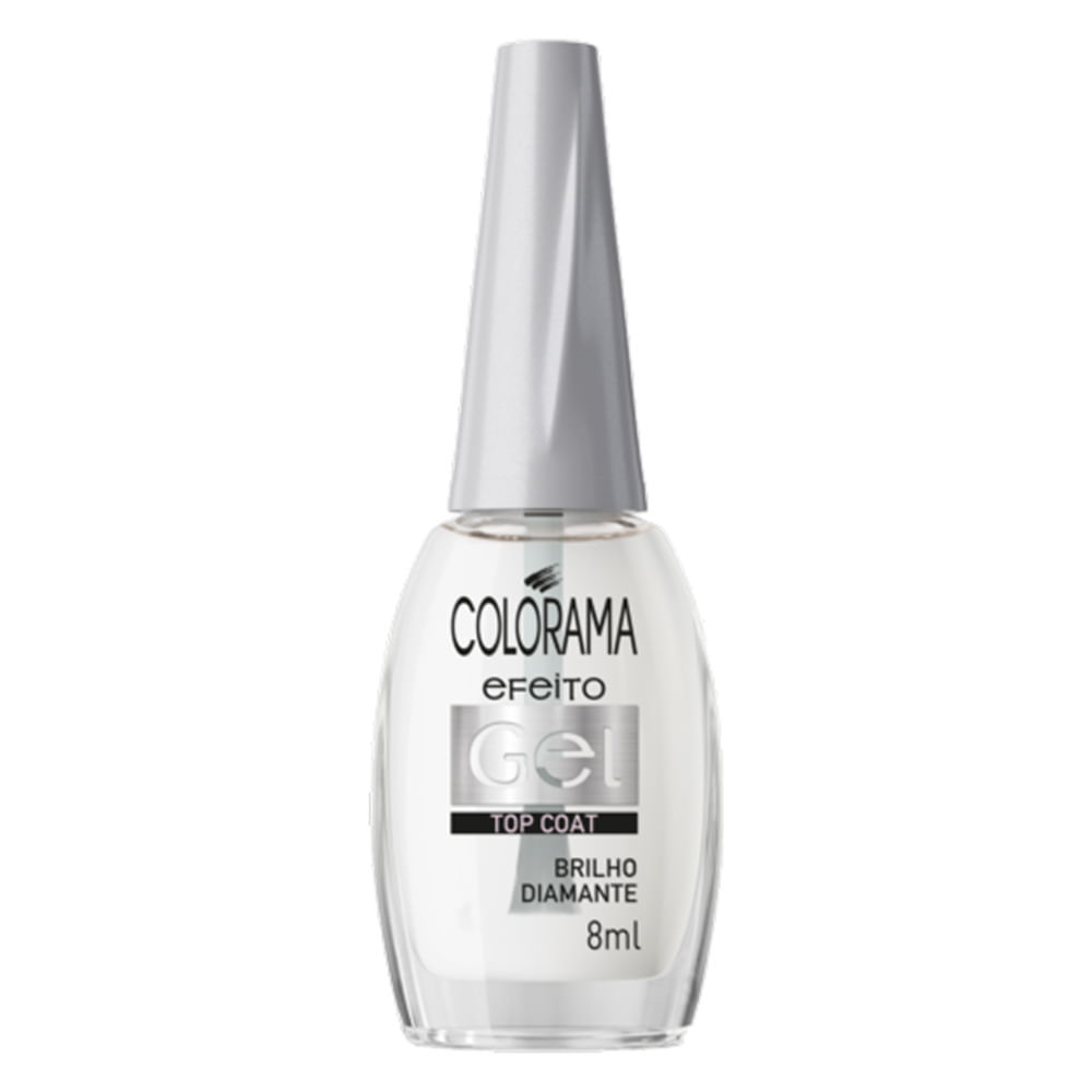 Esmalte Colorama Efeito Gel Top Coat Brilho Diamante