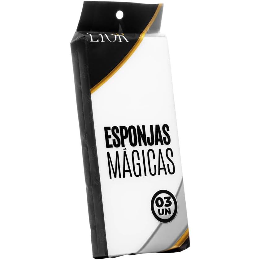Esponja Mágica LYOR Melamina – Kit com 3 Unidades