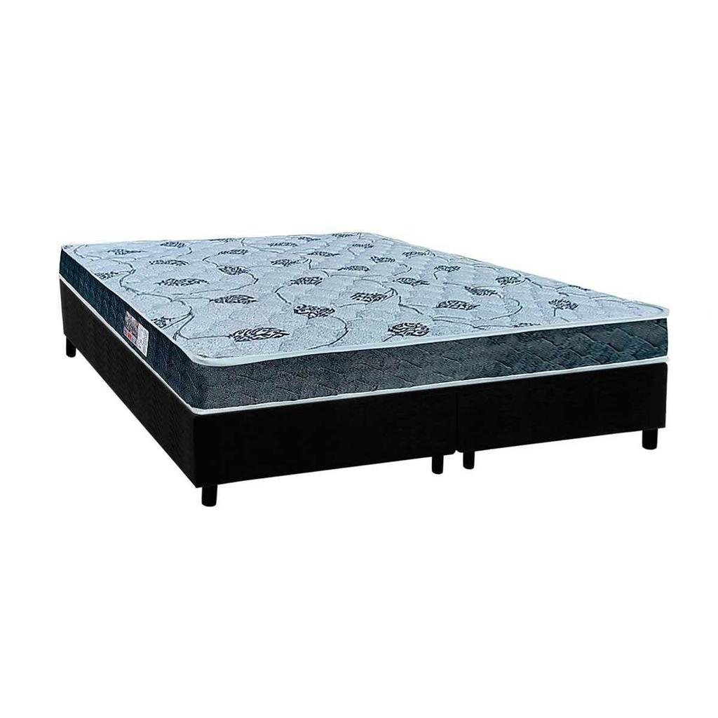 Conjunto Box King: Colchão Anatômico Orthoflex D45/ Cecina + Base CRC Suede Black(193x203) em Oferta na Shopee