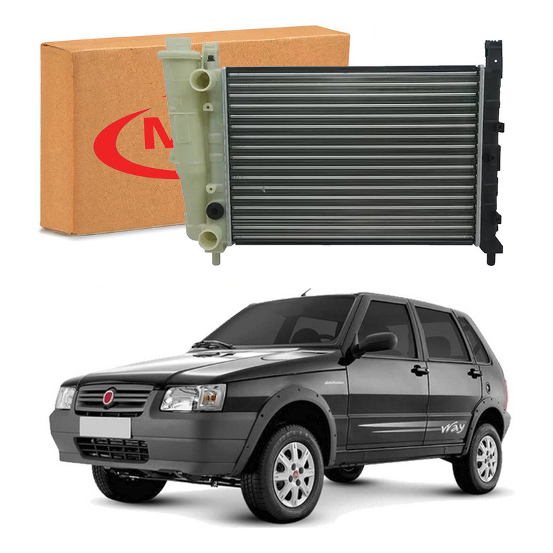 Radiador Agua Mtf Uno Way 1.0 8v Fire Sem Ar 2005 A 2013