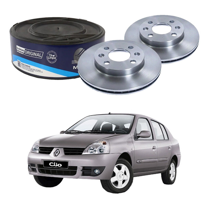 Disco Freio Dianteiro Ventilado Clio Sedan 1.6 2003 A 2009