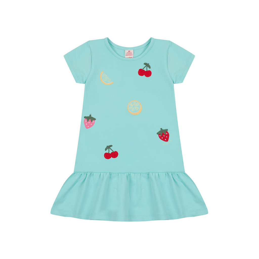 Vestido Curto Bordado Menina Marisol