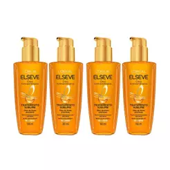 Kit 4 Óleo Extraordinário Elseve L'Oréal Paris Tratamento Reconstrutor Capilar 100ml