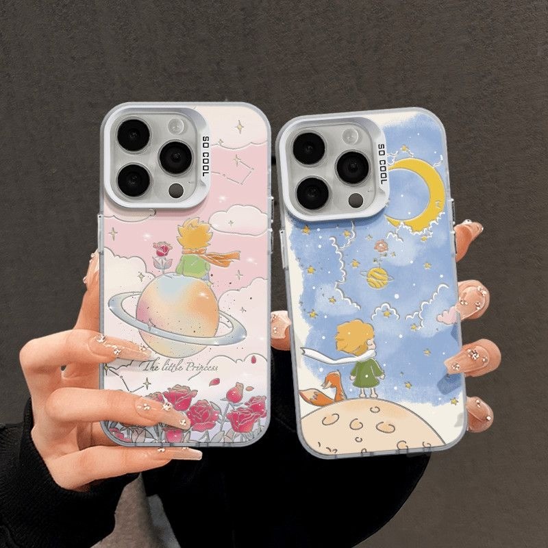 Capa Capinha Para iPhone 17 PRO PROMAX 16 11 12 13 14 15 xs XR capa de celular do Pequeno Príncipe W003445