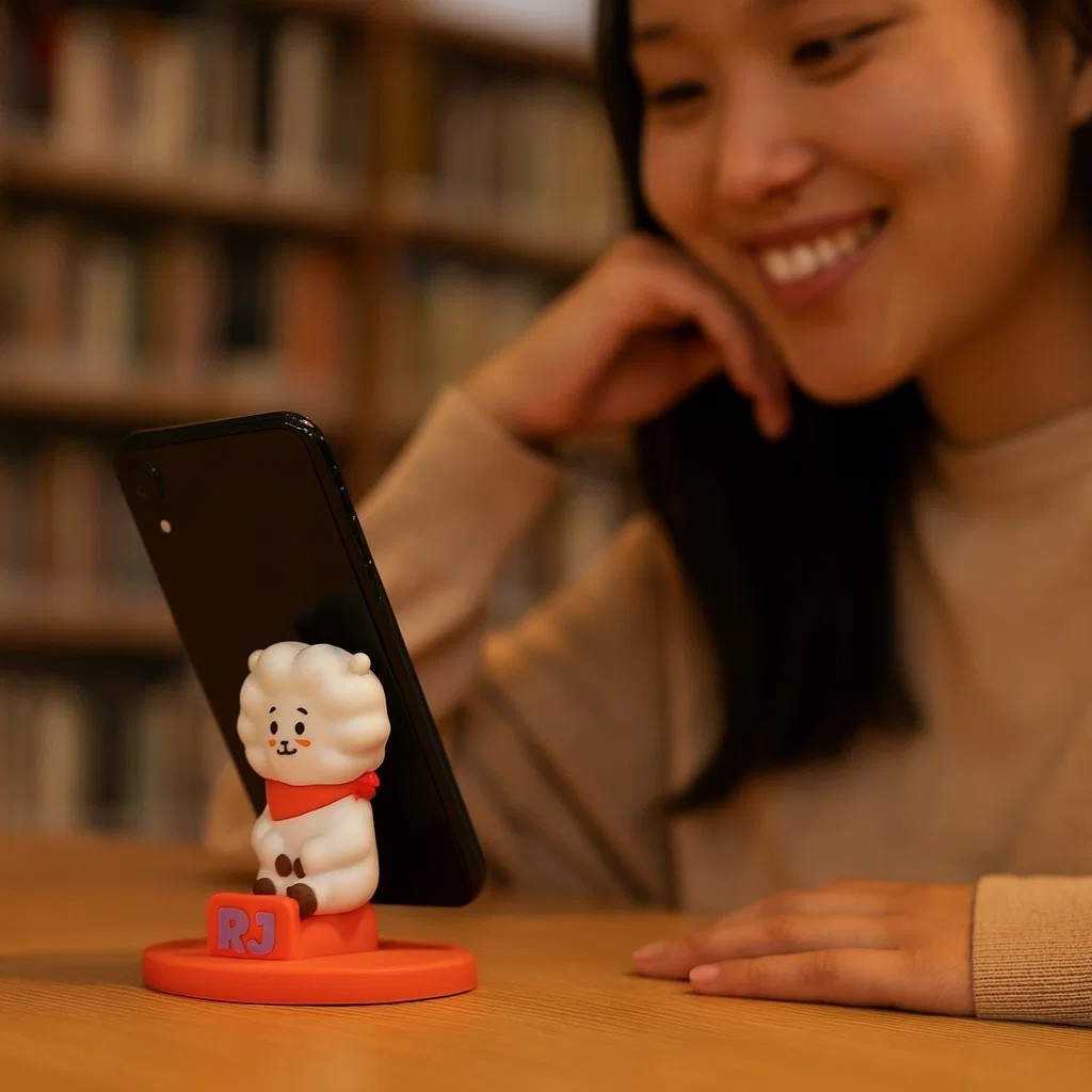 Suporte Telefone Mesa Apoio Encosto Levanta Smartphone Tablet Bichinho Portátil Dobrável
