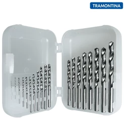 Jogo de Brocas HSS para Aço Tramontina MASTER DIN 338 19 Peças