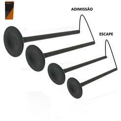 Kit 4 Válvula Admissão e Escape Cbx 250 Twister Xr 250 Tornado 2001 a 2008 Cb 300 R 2009 2010 a 2015