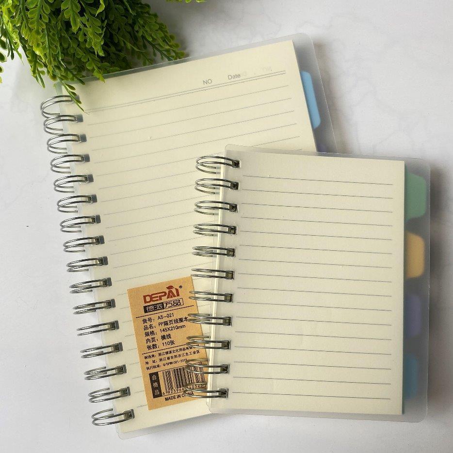 Caderno Pautado com Divisória Capa Transparente - Michael Judi em Oferta na Shopee