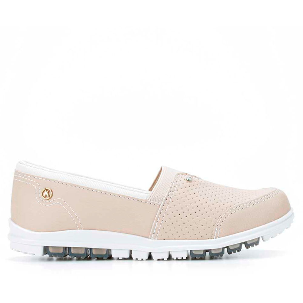 Tênis Feminino Kolosh Slip On Bege Claro em Oferta na Shopee