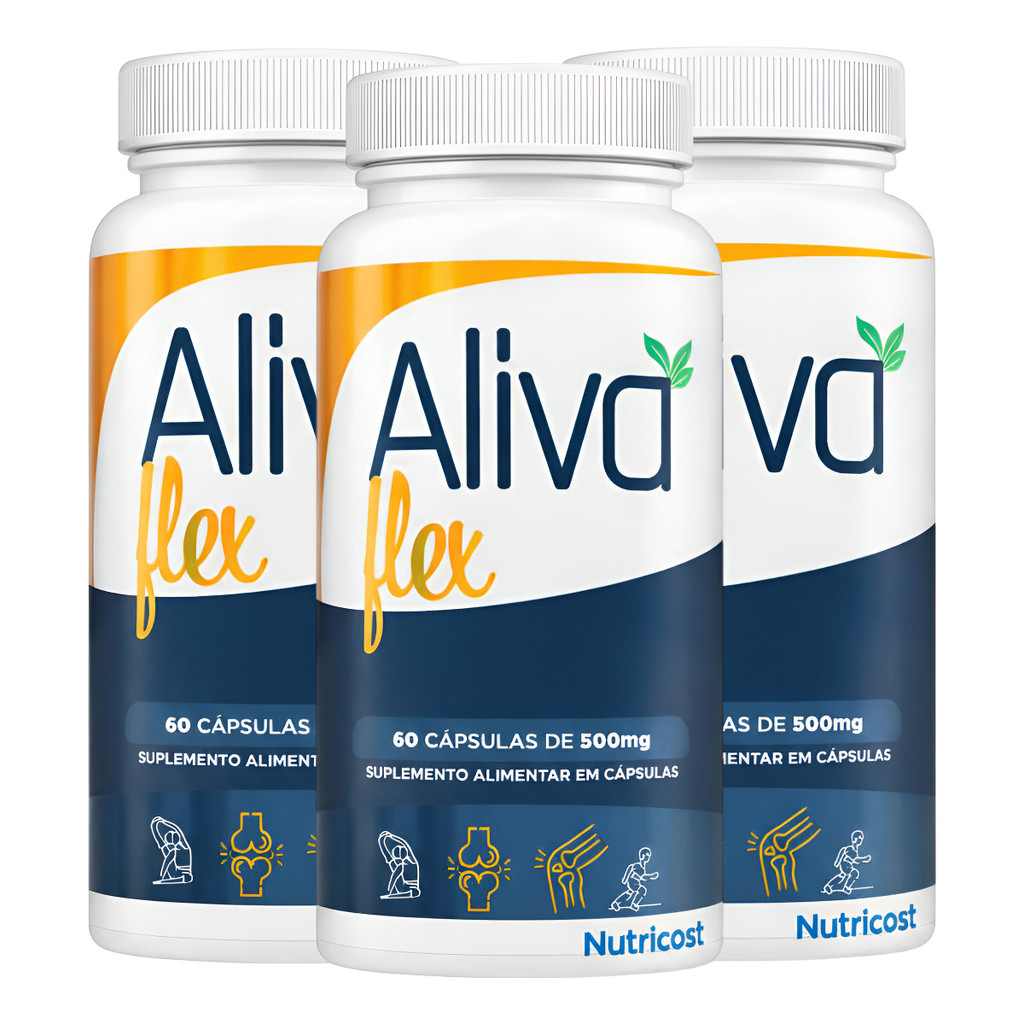 3 Aliva Flex 60 Caps Articulações E Ossos Alivaflex Envio Imediato em Oferta na Shopee