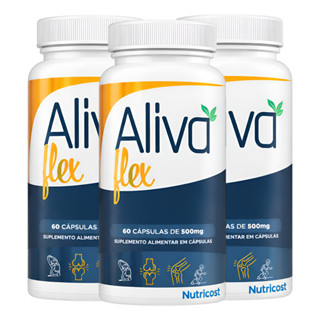 3 Aliva Flex 60 Caps Articulações E Ossos Alivaflex Envio Imediato em Oferta na Shopee