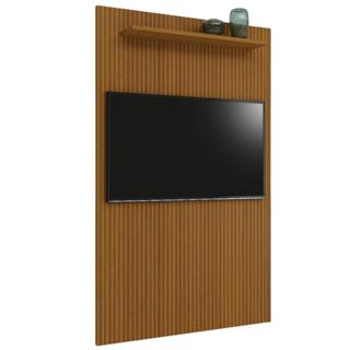 Painel Para Tv Até 55 Polegadas Ripado Impressão 3D Egeo Com Prateleira 1,35m Cedro EDN em Oferta na Shopee