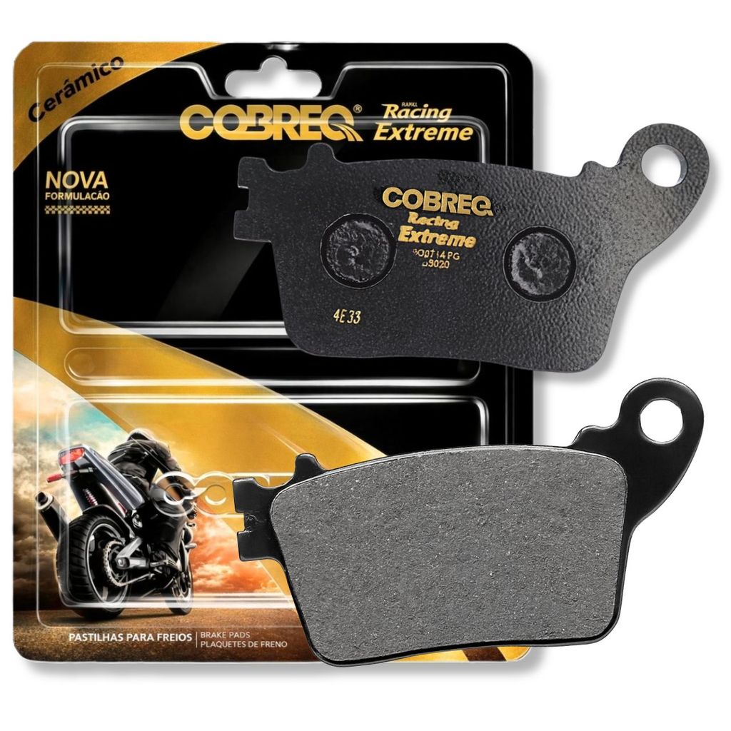 Pastilha de Freio Traseira Cb 600f Hornet Sem Abs / Cbr 1000rr / Cbr 600rr Cobreq Cerâmica