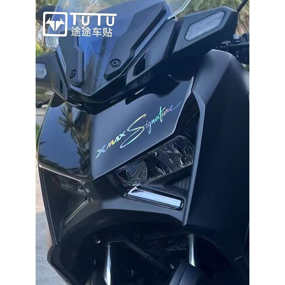 Adequado para 23 Yamaha XMAX300 adesivos guirlanda decalques da motocicleta farol do carro sobrancelha adesivos à prova 