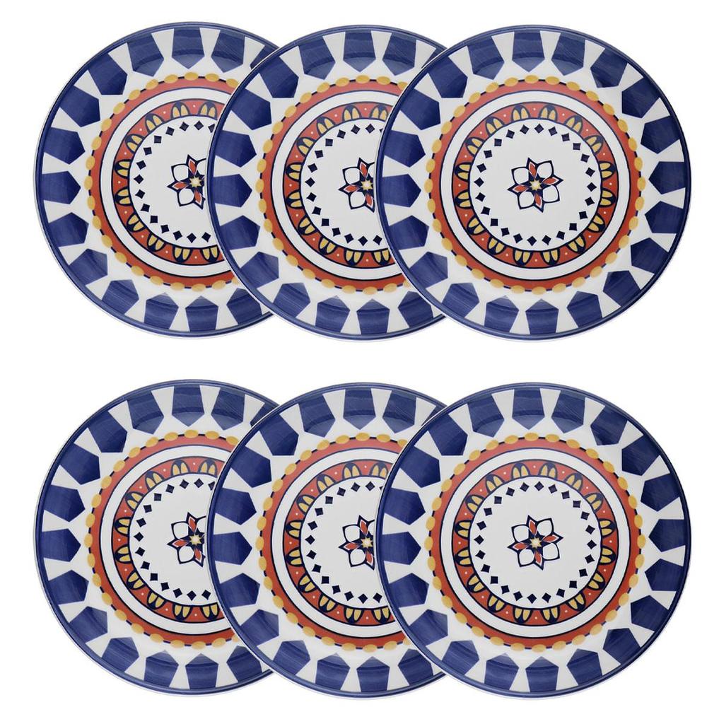 Jogo de 6 Pratos Fundos 20,5 Cm Oxford Flat Sevilha