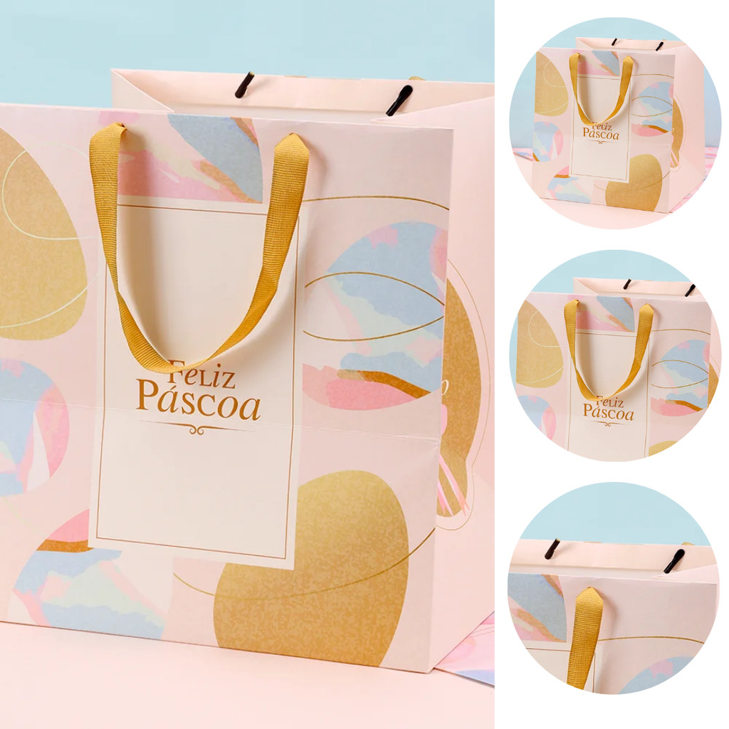 10 SACOLA PÁSCOA GRANDE 27X23X26CM CELEBRAR 5464 ( PASCOA JANGO 2026 ) em Oferta na Shopee