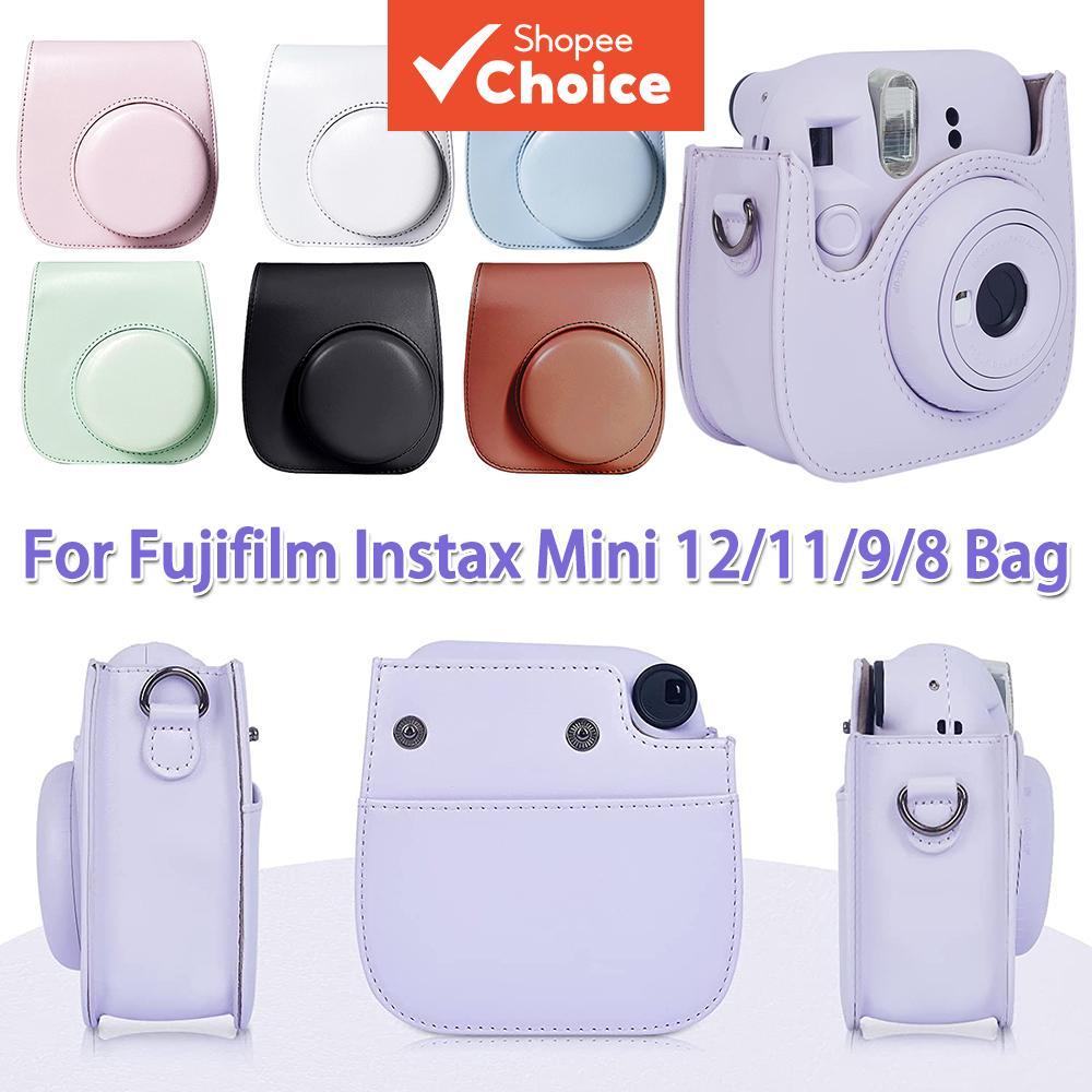 Capa De Couro PU Para Fujifilm Instax Mini 12 11 9 8 Bolsa Protetora Retrô À Prova De Arranhões Câmera
