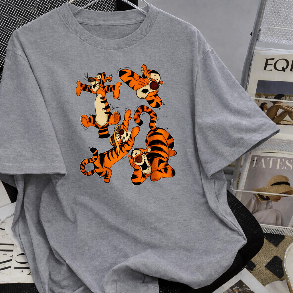 Camiseta Unissex Retrô Dsenho Tigrão 100% Algodão Fio 30.1 lançamento 2025 Despache Rápido Qualidade Premium em Oferta na Shopee