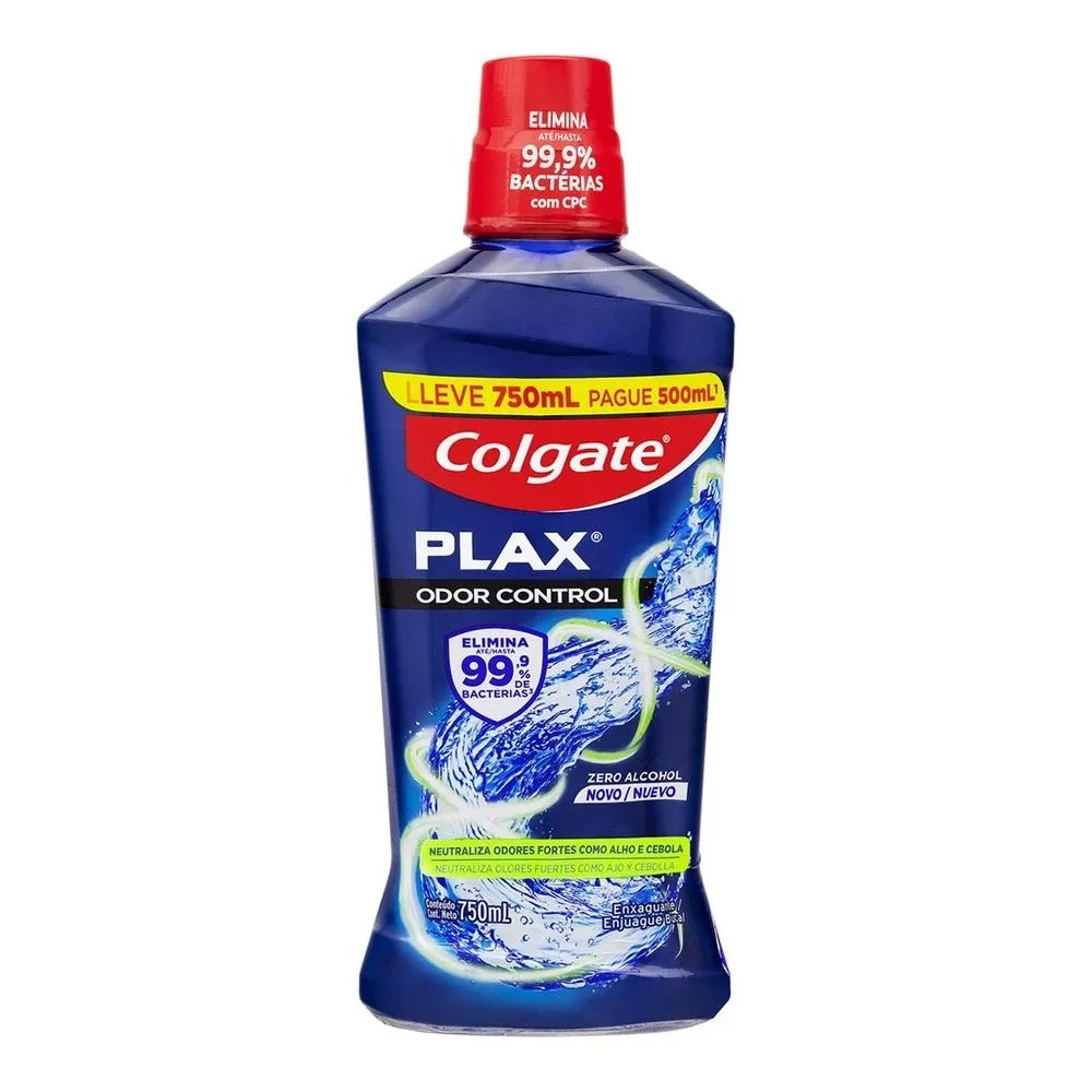 ENXAGUANTE BUCAL COLGATE PLAX ODOR CONTROL 500ML
