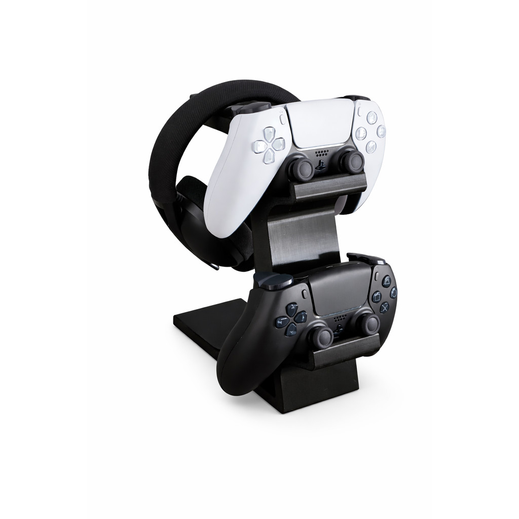 Suporte Porta Controle Gamer Xbox X / S / One / 360 PS4 PS5 Base Organizador de Mesa p Fone Headset