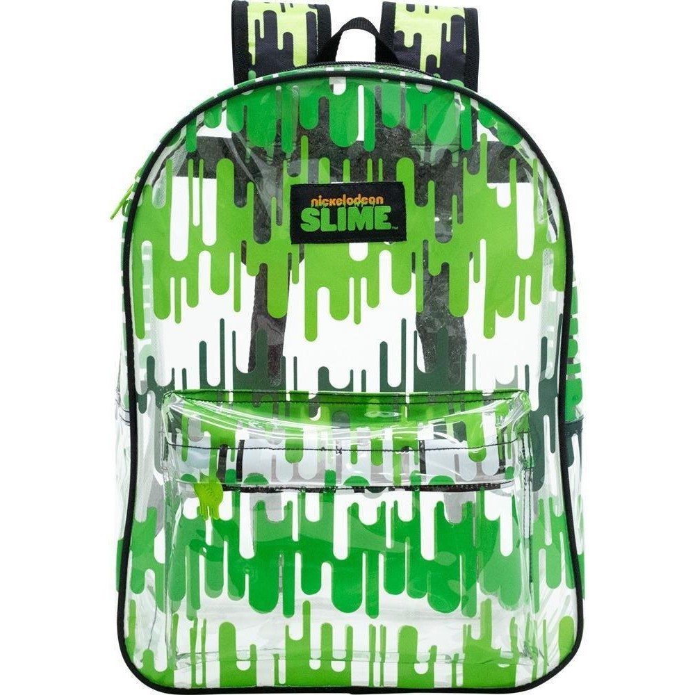 Mochila Escolar Nickelodeon Slime Transparente Verde - Xeryus