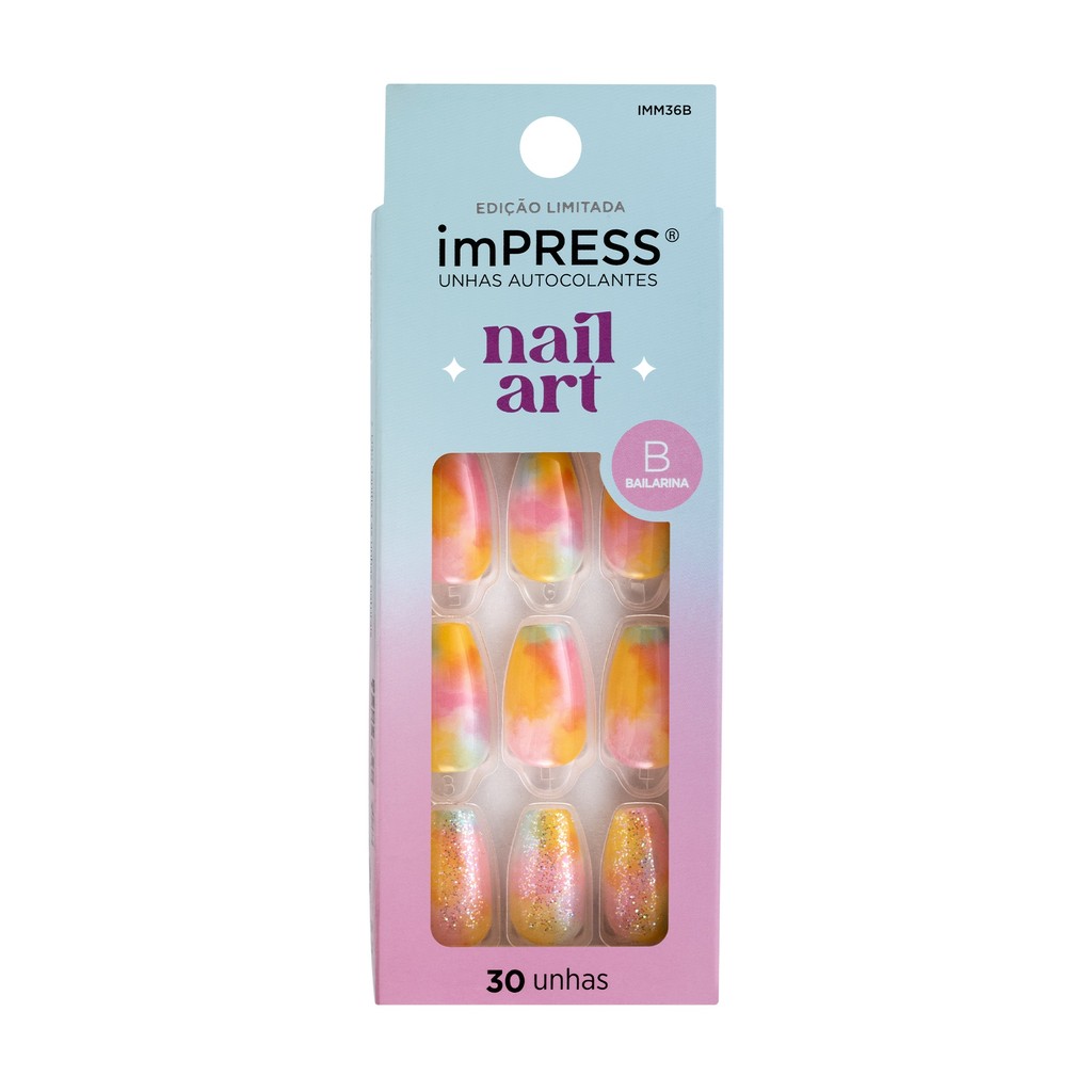 Unha Postiça ImPress Nail Art Candy Syrup - Kiss New York
