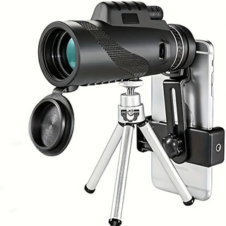 Monoculo Telescópio Binoculo Portátil Zoom C/ Tripé e Suporte Para Celular Monocular 40x60 HD